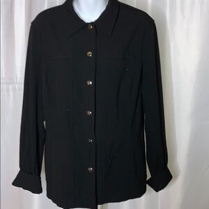 Jones New York Sport stretch shirt jacket size -14